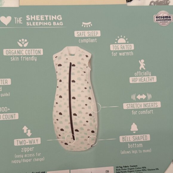 organic cotton sheeting sleeping bag - Picture 5 of 7